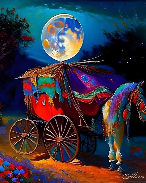 Moonlight Traveler Digital Art By Lora Duguay Fine Art America