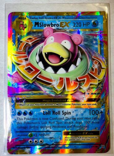 MEGA M SLOWBRO EX Evolutions Ultra Rare Pokemon Card Near Mint EBay