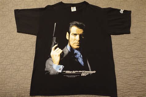 1999 James Bond 007 Vintage T Shirt Pierce Brosnan The World Is Not Enough Cult 90s Movie