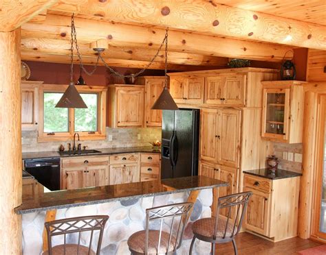 Rustic Log Cabin Kitchen Backsplash Ideas