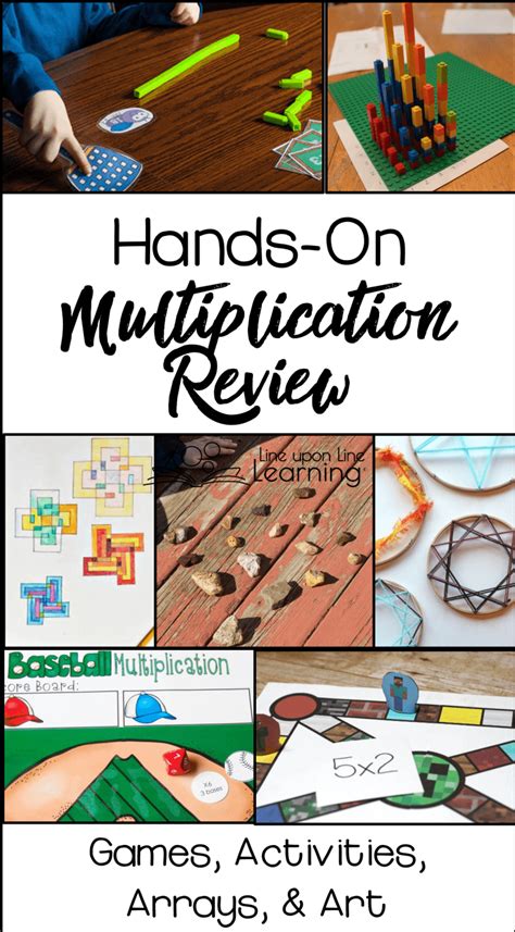 Hands On Multiplication Review Activities And Games Line Upon Line