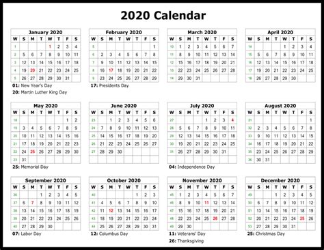 Take Yearly Calendar Printable 2020 Start On Monday Calendar