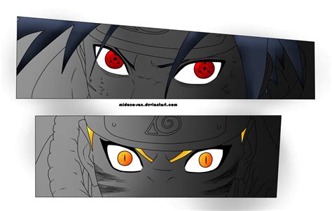 Naruto Vs Sasuke Eyes By Zodiacv Art On Deviantart