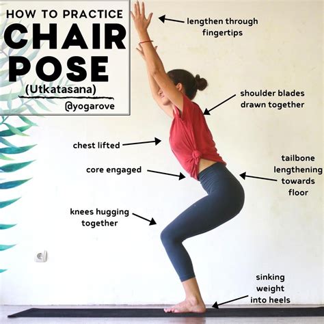 Chair Pose Utkatasana Alignment 🌟⁠ ⁠ Follow Yogarove⁠ Follow