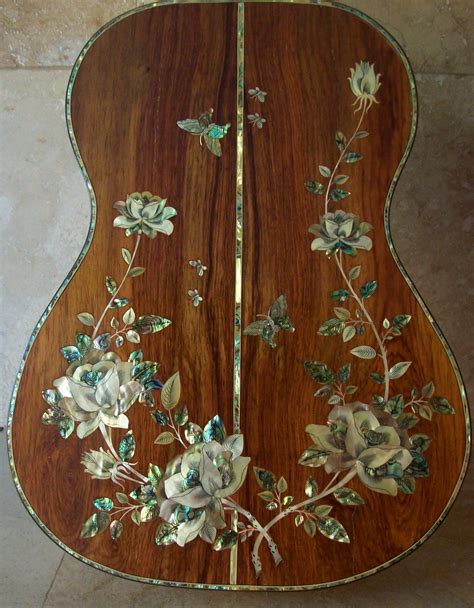 A Masterpiece Custom Classical Acoustic Guitar Mother Of Pearl Abalone