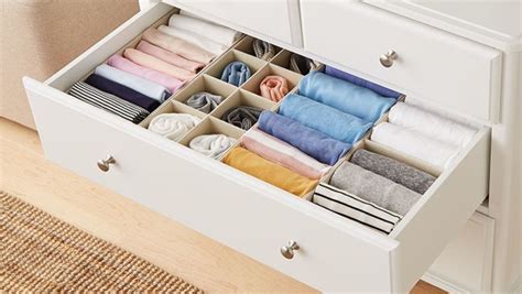 How To Fold Clothes For Organized Dresser Drawers Dresser Drawer