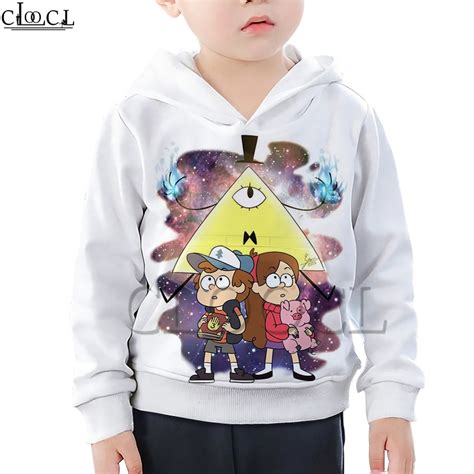 Child Anime Gravity Falls Hoodie Boy Girl 3d Print Creative Clothing