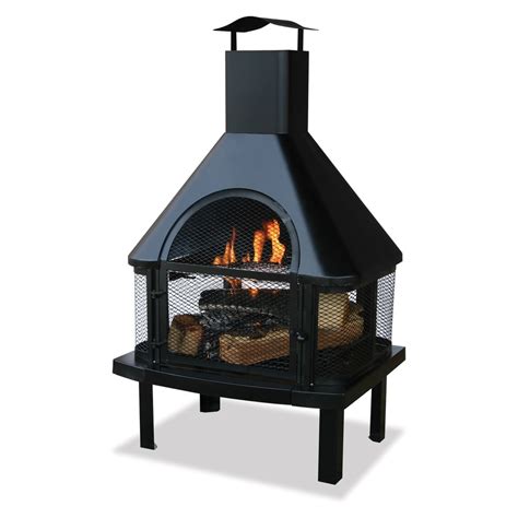 Tiny home fireplace if a tiny house has enough room for a fireplace, there's no place small enough to have them. Shop Black Steel Outdoor Wood-Burning Fireplace at Lowes.com