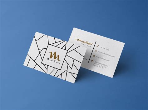 Free Front And Back Business Card Design Template And Mockup Psd Designbolts