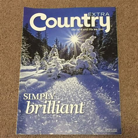 extra country magazine simply brilliant jan 2011 back issues winter used ebay country
