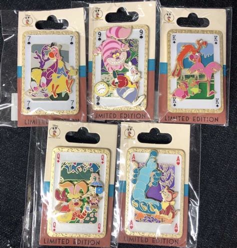 Alice In Wonderland Playing Cards Disney Employee Center Pins Disney