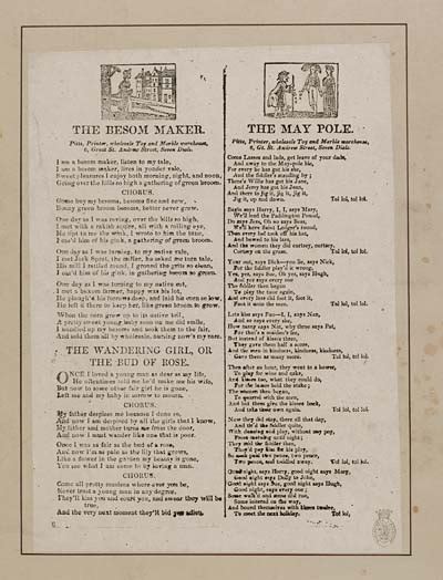 Besom Maker Occupations English Ballads National Library Of Scotland