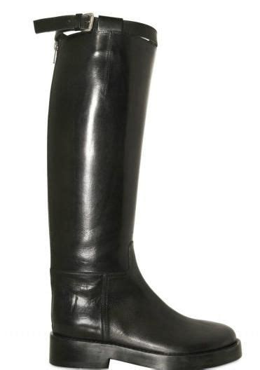 Mens High Boots Classic Leather Tall Boots Equestrian Leather Boots