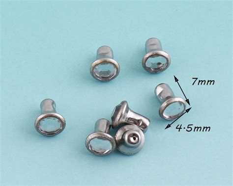 Rapid Rivets 30sets 7mm Silver Rivets Metal Button Rivets With Etsy