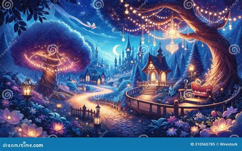 Twilight Enchantment: Whispers of the Fairy Tale Grove - AI Generated