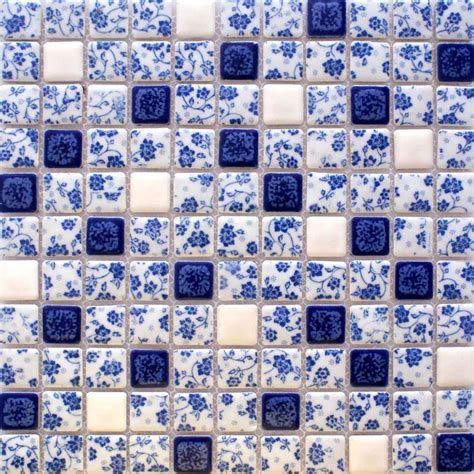 Porcelain Tile Shower Mosaic Floor Tiling Pattern