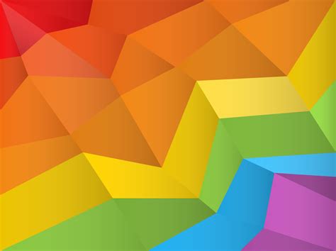 Free Polygonal Rainbow Background Vector Vector Art And Graphics