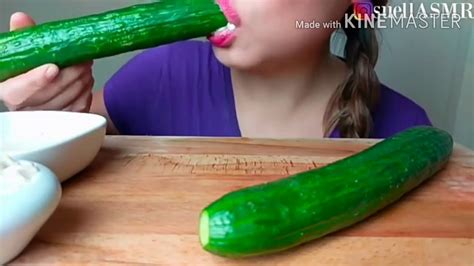 Suellasmr Massive Cucumber Asmr Bites Only Youtube