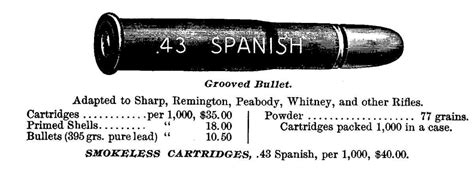 What Was The Original Later Smokeless Powder Load For The 43 Spanish