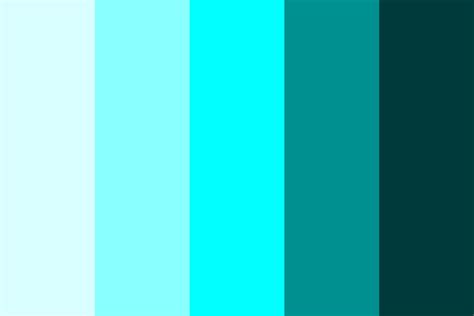 The Color Cyan Color Palette