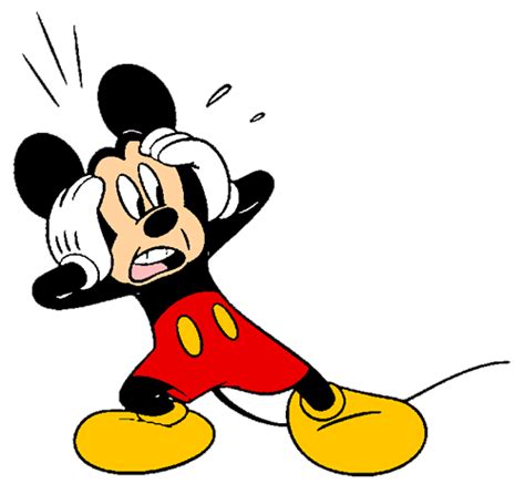 The Cartoon Mickey Mouse With His Head Turned To Look Like Hes About