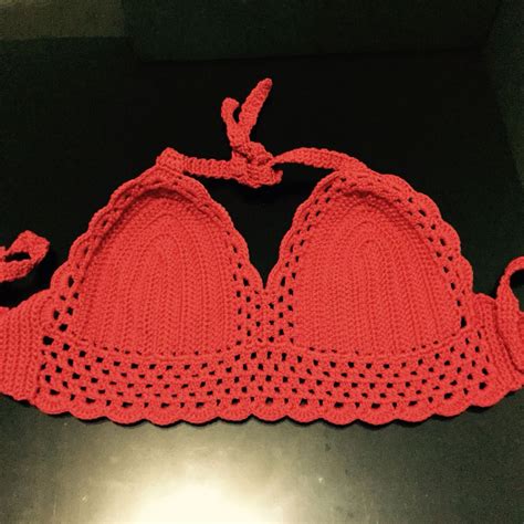 Bikini Tejida Crochet Roja Crochet Bathing Suits Crochet Bikini Bikinis