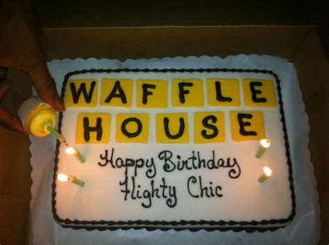 Waffle House Themed Birthday Cake Waffle House Style Pinterest