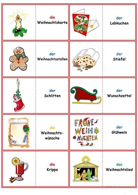 Wer erinnert sich nicht gerne an das memory® spielen mit freunden oder in der familie? Spiele im Deutschunterricht: Domino - Weihnachten ...