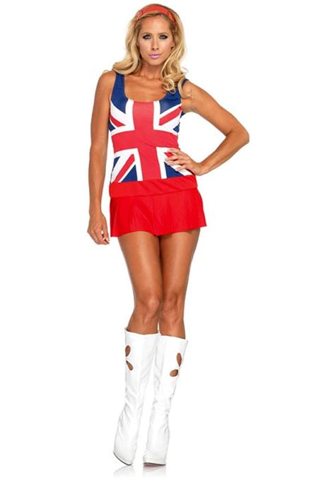 cheeky british flag costume leg avenue music legends costumes at escapade spice girls