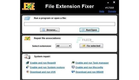 File Extension Fixer 2310 Free Download Filecr