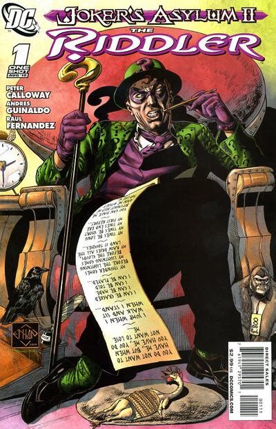 Jokers Asylum The Riddler Vol 1 1 Dc Database Fandom Powered By Wikia