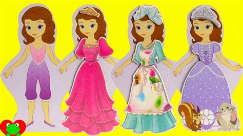 Sofia The First And Disney Princesses Play Dress Up YouTube
