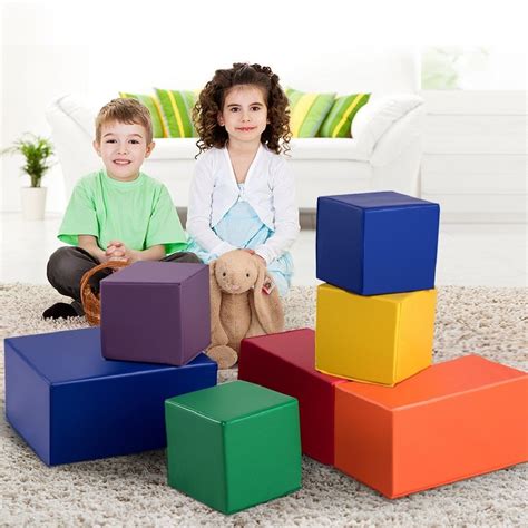 40% OFF 7 Pieces Set PU Foam Big Building Blocks for Kids | Soft blocks, Kids blocks, Toy blocks