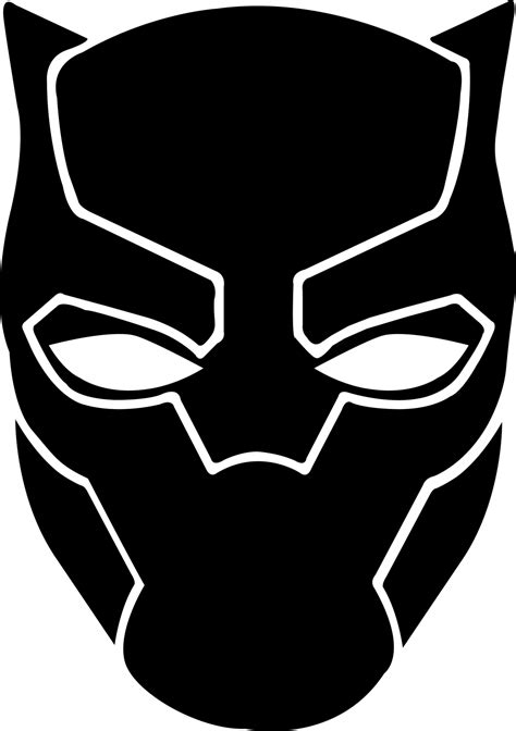 Black Panther Mask Printable Template