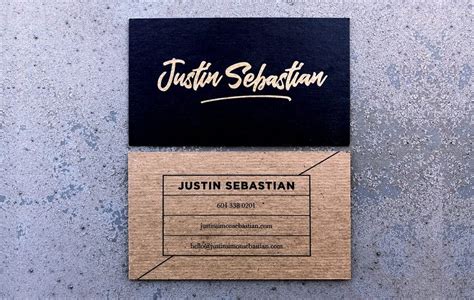 Recycled Kraft Chipboard Business Cards 24pt Chipboard — Clubcard