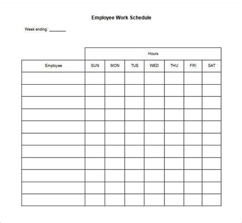 Daily Work Schedule Template 17 Free Word Excel Pdf Format For