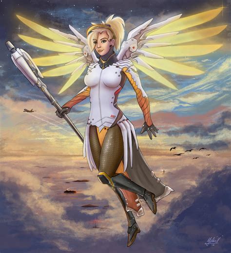 Guardian Angel Overwatch Fanart By Mi Kka S On Deviantart