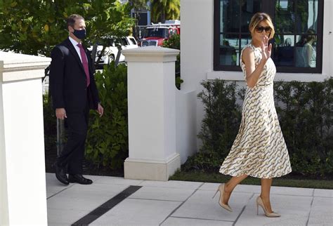melania trump at the morton and barbara mandel recreation center polling place in palm beach