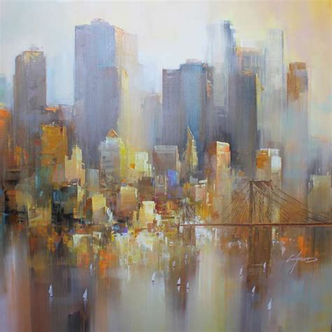 43 New York By Wilfred Lang Acrylic On Canvas Art