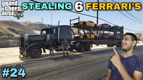 Stealing 6 Ferrari From Ballas Gang Gta 5 Gameplay 24 Youtube
