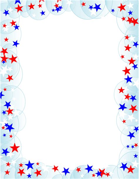 Free Borders And Clip Art Downloadable Free Stars Borders