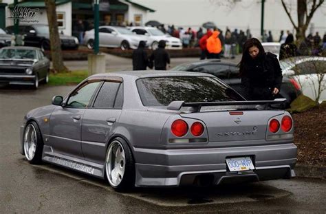 Wide fender skyline r34 gtt 4 doors (sedan) by fat fai tune motorsport fft.hk. Unpopular opinion : I prefer the 4 door Skyline over the 2 door version