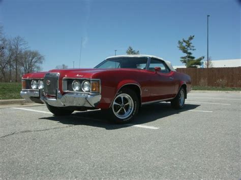 1972 Mercury Cougar Xr7 Convertible Bright Red Paint With White Bucket