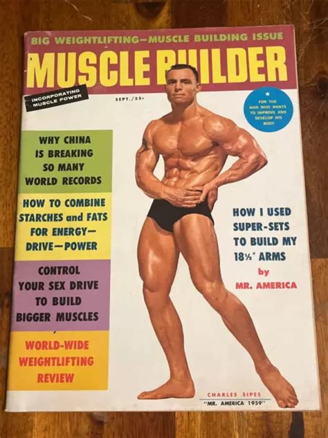 Muscle Builder Bodybuilding Magazine Chuck Sipes 9 59 1500 Picclick