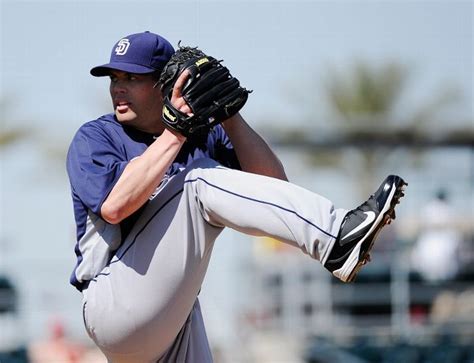 Clayton Richard Of The San Diego Padres Throws A Pitch Against The