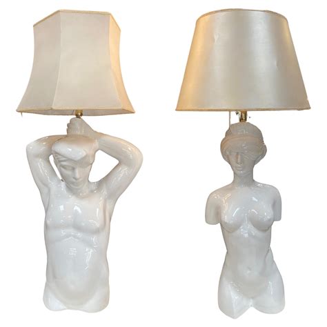 pair of vintage ceramic lamps usa 1960s for sale at 1stdibs