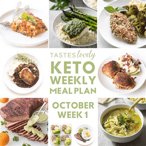 Keto Weekly Meal Plan October Week 1 Tastes Lovely