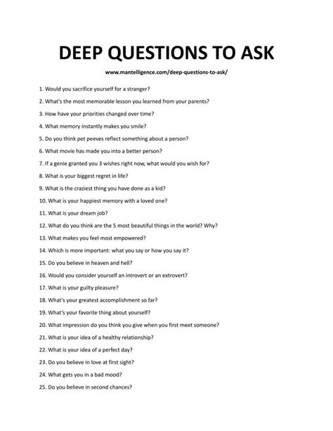 77 Deep Questions To Ask Best Way To Know Them Deeper Quickly