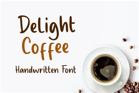 Delight Coffee Font Sronstudio Fontspace