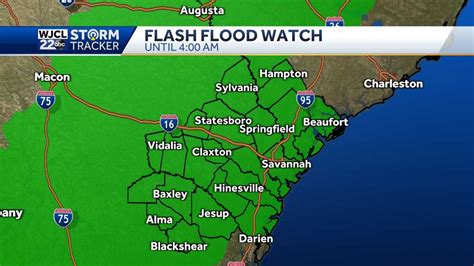 A Flash Flood Watch Is In Place As Heavy Rain Is Expected Trough Sunday